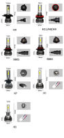 2PCS/pair Direal Mini Luzes LED Para Auto H7 H4 H3 H8 H9 H11 9005 9006 9012 6000LM Faros De Coche 6000K Luz Antiniebla 12V Bombillas Universales - details 0