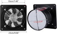 Ventilador de escape montado en la pared, Ventilador de ventilador Extractor de bajo ruido, Ventilación del ático de escape axial - details 1