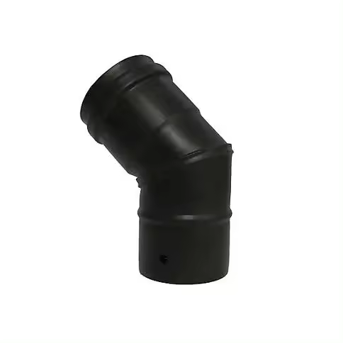 Codo Ø80-45º M-H con junta. Deko pellets Classic Dinak - 1