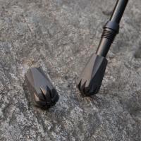 Bastón De Caminar Negro Nórdico Telescópico Alpenstock Para Senderismo Accesorios De Escalada Pala De Neveón Material De Manija De Goma - details 4