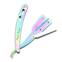 Cuchilla De Afeitar Para Hombres Con 10 Hojas Acero Inoxidable Barber Razor Herramienta De Peluquería Afeitadora Portátil Para Rostro Y Cuerpo Z6102 - details 7