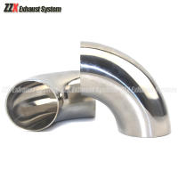 Flecha De Acero Inoxidable 304 90 Grados OD38-76mm Para Conexión De Tubo De Escape De Automóvil Juego De Repuesto De Tubo De Escape - details 0