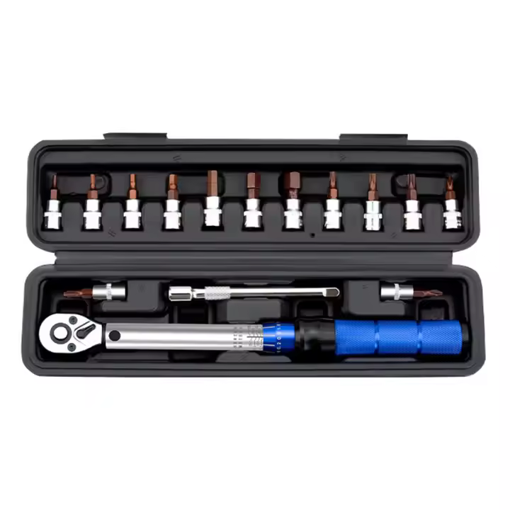 Juego De Llaves De Eje De 16 Piezas 1/4 Pulgada 72T 2-24N.m Preset Torque CR-V Herramienta De Mantenimiento Para Automóvil Motocicleta Y Bicicleta - 1