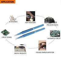 Aguja De Reparación De Teléfono Con Huella Dactilar 1PC Acrílico De Aleación De Titanio Punta Fina 0.15mm Curva O Recta - details 1