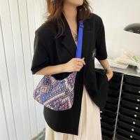 Bolso De Hombro Para Mujer En Lona Grande Capacidad Con Estampado Diseñador Bolso De Compras Reutilizable Casual Bandolera - details 15