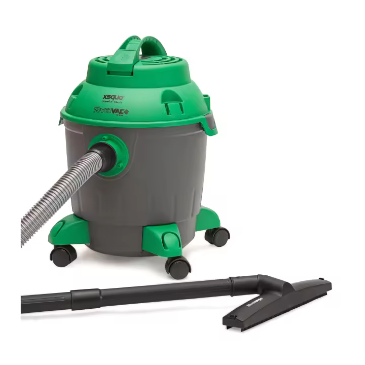 Aspiradora de sólidos y líquidos Wed & Dry 1200 w con función soplado, filtro Hepa y 18 litros de Capacidad. Incluye Accesorios PowerVac de XSQUO Useful Tech - 1