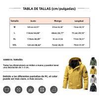 Chaqueta Impermeable Para Hombres Capucha Zip up Suave Para Exteriores Verde Azul Negro Ligera Para Primavera Y Otoño Ropa De Camping Y Senderismo - details 5