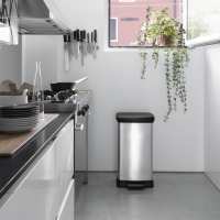 Curver Papelera de Pedal Plateado Cubo Basura Cocina Oficina Salón Garaje Capacidad 65 L, 50 L - details 1