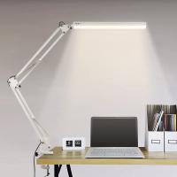 Lámpara De Escritorio LED Plegable Con Palanca Larga Y Clip Ajustable En 3 Colores Para Lectura Y Computadoras En Sala De Estar - details 0