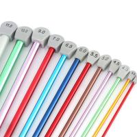 Ganchos De Tejido Tunisiano Afghan Tamaños 2.5mm-11mm Herramienta De Tejido Para Suéteres Y Bufandas Multicolor Aluminio - details 5