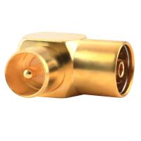 Banner - Adaptador antena coaxial macho - hembra en angulo recto