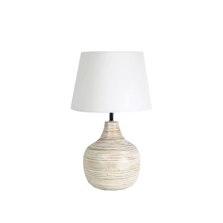 LAMPARA BAMBU C/PANTALLA HM11019 FIJALO - 1