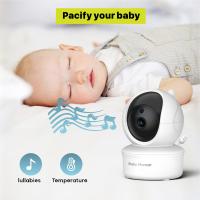 Cecodadi Monitor with Cámara HD 1080P, Pantalla LCD de 12,7 cm, Rango Inalámbrico de 274,32 metros, Visión Nocturna Automática, Audio Bidireccional, Visualización de Temperature Y 8 Nanas Calmantes - Recargable USB por - details 2