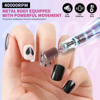 Máquina De Uñas Eléctrica Portátil Profesional 40000RPM Recargable Bajo Ruido Para Manicura Y Peluquería De Perros Herramienta De Esmeriladora De Uñas - details 6