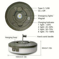 Luz De Tenda Recargable 10M 3-en-1 Para Camping Con Luz RGB Y Cálida 8 Modos Luz De Hadas LED Para Exteriores E Interiores - details 7