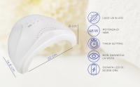Lampara Secadora de uñas semipermanente LED para manicura y pedicura, secado de esmalte UV, lámpara de uñas, 48 W, Adecuado para Salón de Belleza, Lampara de Uña, 3 ajustes de temporizador, 5s/ 30s/ 60s, - details 2