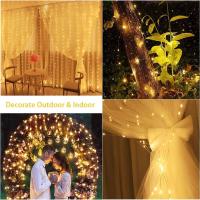 Luz De Encaje LED USB Para Dormitorio Decoración De Navidad Y Boda 3x3/3*2/3*1 Jardín De Hadas Instalación Self-Contained Fuente De Alimentación DC - details 3
