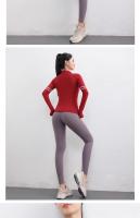 Chaqueta Deportiva De Mujer Con Cierre De Cremallera Y Flecos Secado Rápido Sudadera Para Ejercicio Estilo Slim O-Neck - details 12