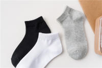 Calcetines De Verano Para Niños Y Niñas Lawadka De Malla Delgada Y Transpirable Calcetines Deportivos Sólidos Para Estudiantes Negro Blanco Tallas 1-12Años - details 1