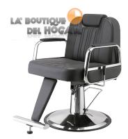Sillón Barbero Hidráulico Reclinable Con Reposapiés Metálico Modelo LBH Tonsur Negro - details 1
