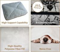 Colchoneta para perros, jaula para perros, cama cálida para perros medianos y pequeños, funda extraíble, cama de felpa lavable a máquina, 110 x 80 x 8 cm - details 7
