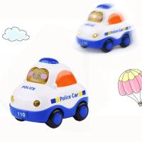 Mini Coche De Dibujos Animados Juguetes Plásticos Modelo Con Retroceso Regalo Educativo Para Niños Y Niñas Camión De Incendio Taxi - details 1