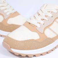 Zapatillas deportivas casual - Moda - Beige y Azul - Ideales para Trabajo - Zapatillas Cómodas Sneakers - 9527 - details 5