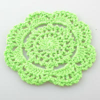 30Pcs Cojines De Mesa Redondos De Crochet Tapetes Para Vajilla Y Lámparas 10cm Eco-amigables De Poliéster Y Algodón Estilo Prairies Chic - details 16