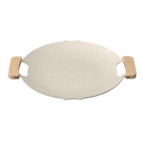 Plato De Barbacoa Coreana Antiadherente Para Camping Y Grill De Exterior Placa De Cocina Para Carne Frying Pan Asador Placa De Barbecue - details 9