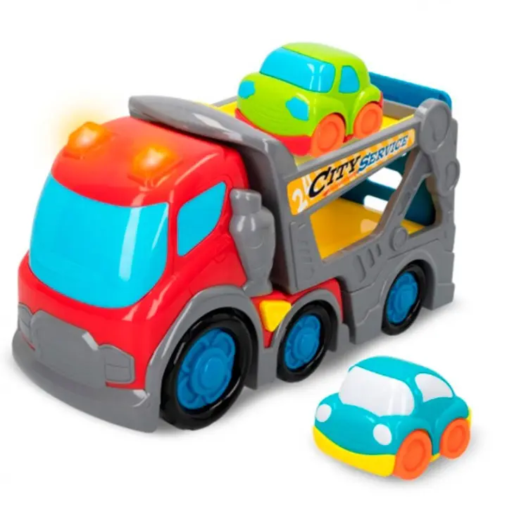 Camión grúa Kiddy Go con luz y sonido+2 cochecitos +18M - 1