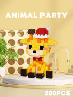 Bloques De Construcción Micro Partícula Serie Animal De Fiesta Pingüino Giraffa Juguete De Puzzle De Artesanía Para Escritorio Ornamento Educativo Para Niños - details 11