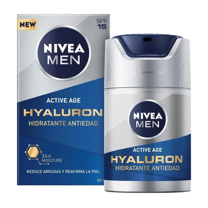 NIVEA MEN Hyaluron Crema Hidratante Antiedad FP15 50ml - 1