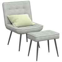 vidaXL Sillón de relax con reposapiés terciopelo en color Gris claro/Rojo vino tinto/Amarillo y más - details 0