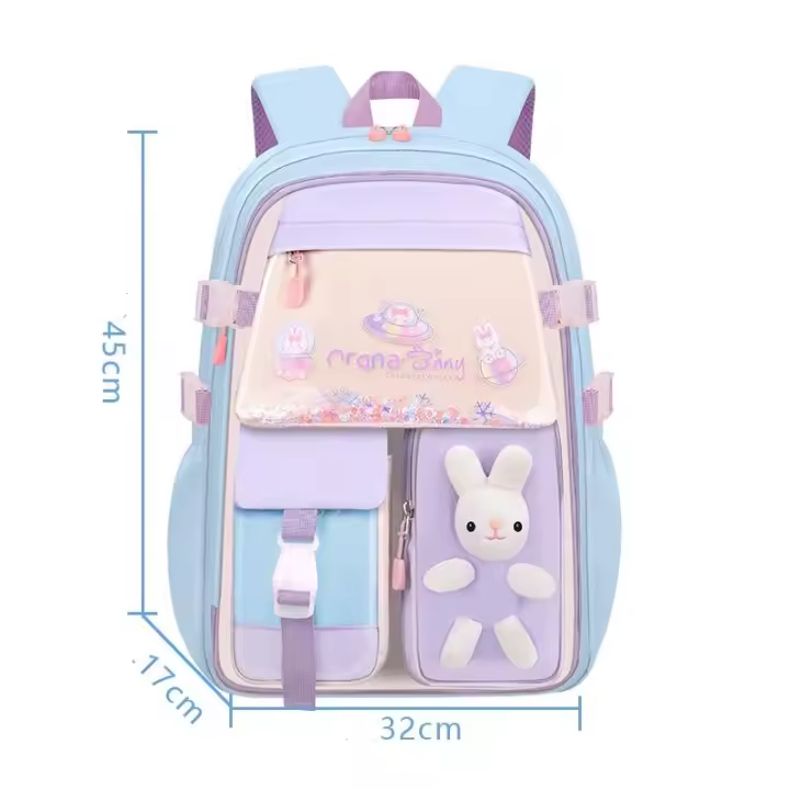 Mochila escolar Infantil de nailon para niñas, Mochila escolar Infantil, bonita, Impermeable, juvenil - 1
