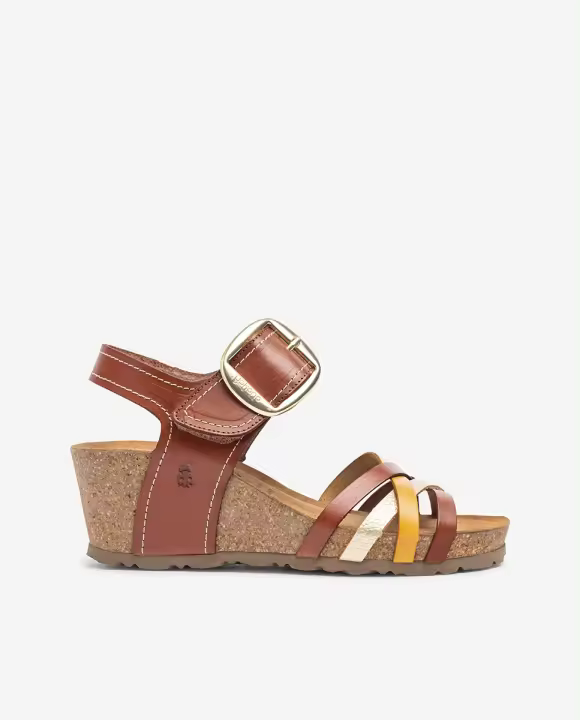 YOKONO Sandalia de cuña CADIZ-250 amarillo - 1