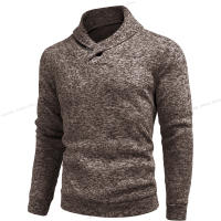 Suéter De Cuello Alto Para Hombre Con Botones De Talla Gruesa Estilo Casual Abrigo Transpirable Para Otoño E Invierno Con Cuello En V Talla Oversize Streetwear - details 5