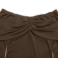 Vestido De Hombro Solo En Color Sólido Para Mujeres Vestido Delgado De Verano 2025 Para Comercio Transfronterizo En Europa Y América - details 5