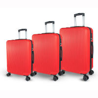 DreamTravel Juego de 3 Maletas con Diseño a Rayas Modernas (20"+24"+28") - Equipaje Rígido Antiarañazos, 7 Colores Vivos (Negro/Rojo/Azul/Azul Militar/Rosa/Gris/Cafe) | 360° Ruedas Silenciosas + Cerradura TSA  - Ideal para viajes Familiares - details 3