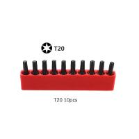 Juego De 10 Piezas De Cabezas De Tornillo Torx Hexagonales 1/4" Magnéticas S2 Aleación Para Destornillador Eléctrico T6-T40 Herramienta De Parafusado - details 8