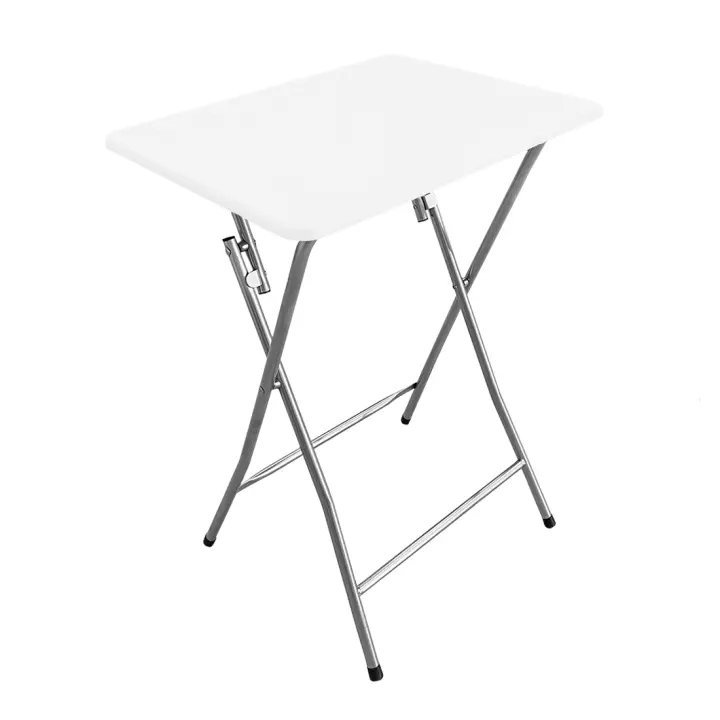 Acomoda Textil – Mesa Auxiliar Plegable de Madera y Aluminio 48x38x66 cm. Mesa Multifunción Portátil, Estable y Resistente para Cocina, Terraza, Jardín o Patio. - 1