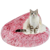Cama De Gato Semi-Aislada Nido Caliente Sofá De Peluche Para Perro Casa Impermeable 2 Usos Cama Suave Para Mascotas Material De Fibra Lavable Mecánicamente - details 6