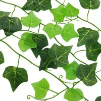Guirnalda De Hojas De Iva Artificial De 2.1M En Seda Para Decoración De Hogar Jardín Boda Fiesta DIY Hojas Falsas De Vínculo - details 4