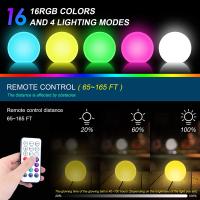 Lámpara De Jardín LED Con Control Remoto 16 Colores Impermeable Para Decoración De Fiestas En Casa Y Jardín Luz Nocturna - details 1