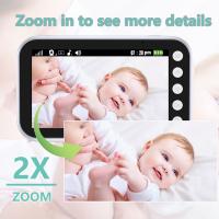 Monitor De Bebé Con Cámara Y Audio Bidireccional 4.3 Pulgadas Batería De 2000mAh Visión Nocturna Automática Seguridad Infantil - details 2