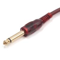 Cable De Audio TRS 1/4'' 6.35mm 10ft/3m Para Guitarra Eléctrica Bajo Y Altavoces Cordón De Instrumento AMP Rojo Y Recto - details 2