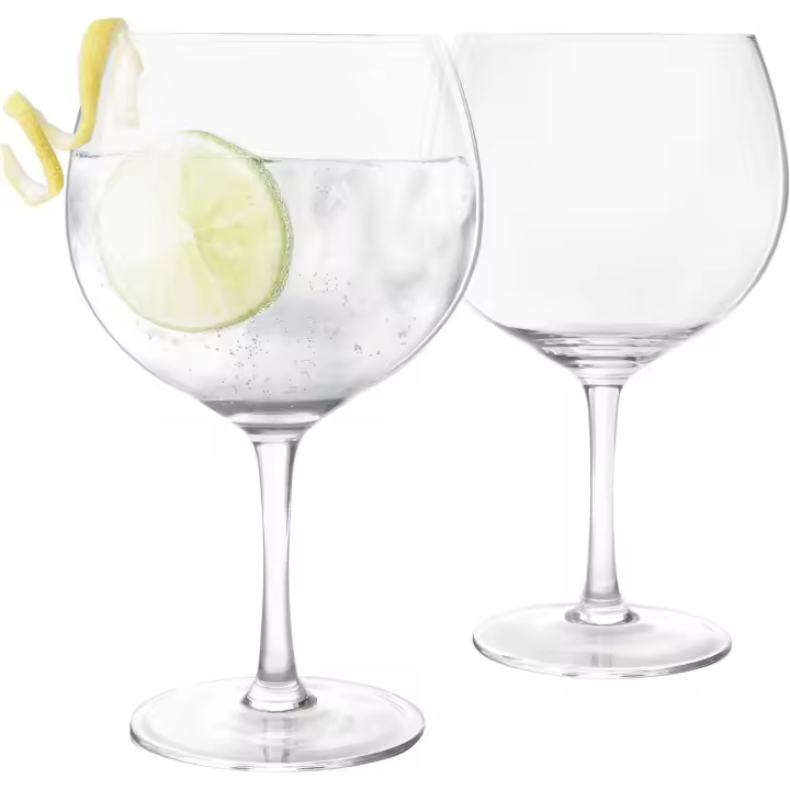 Paquete de 2 Vase Grandes de gin tonic de Cristal Lyfri Copa - 1