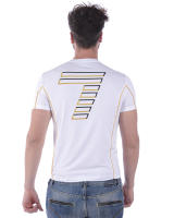 Emporio Armani EA7 Camiseta Algodón Hombre Blanco Gold 3ZPTA4PJL2Z 1100 - details 1