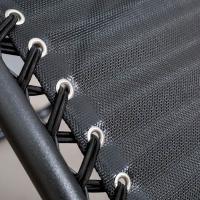 Maxia Market - Silla GRANDE XXL tumbona hamaca plegable de gravedad cero y resistente DURADERO con grosor del tubo de 25 mm para Playa Patio Jardín Camping al Aire Libre, 120 kg, 158x66x108 cm - details 4