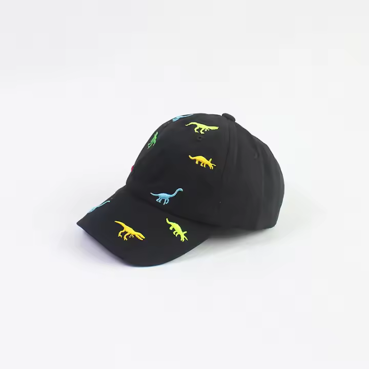 Gorra de Béisbol Niños Dinosaurio Verde Ajustable - 1