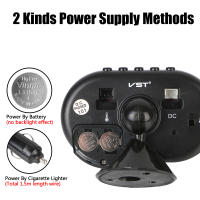 Reloj Digital Para Coche 3 En 1 Voltímetro Termómetro Y Luz De Fondo LCD 12V/24V Accesorio Interior Para Automóviles - details 9